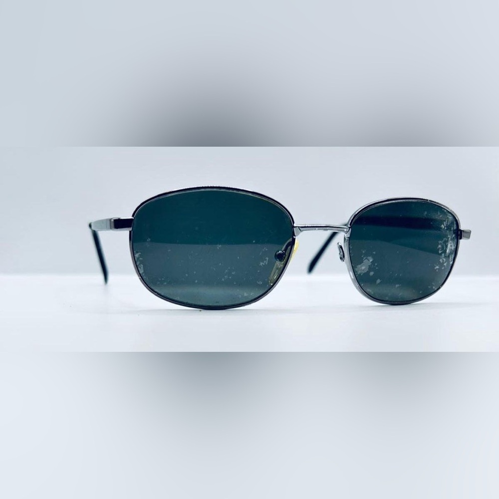 Monsieur Andrew Gunmetal Oval Sunglasses Frames Only